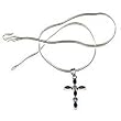 Pendants and Lockets Chain in Sterling Silver& Gem Stone 1.75 inches (pndts008pndt)