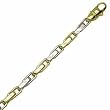 Two Tone Stylish Pellet Men's Bracelet