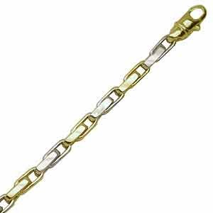 Two Tone Stylish Pellet Men's Bracelet