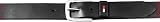 Tommy Hilfiger Men's 1 1/2-Inch  Leather Casual Belt, Black, Size 34