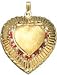 Heart Locket, 14K Gold Charm