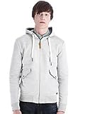 Boxfresh HABEN Zip Though Grey Marl Mens Hooded Sweatshirt Cardigan