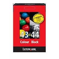 Lexmark Combo Pack #43 + #44 - Print cartridge - 1 x black, colour (cyan, magenta, yellow)