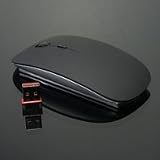 TopCase Black USB Optical Wireless Mouse for Macbook (pro,air) and All Laptop+ Free TopCase® Mouse Pad