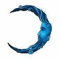 BLUE MOON Temporary Tattoo 2x2