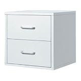CUBE with 2-Drawers - White