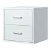 CUBE with 2-Drawers - White
