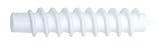 Hair Art Grandes tiges blanches à spirale (sens des aiguilles d'une montre) - Diamètre 15,87 mm Longueur 92,1 mm (Lot de 12)