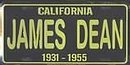 James Dean California License Plate
