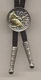 British Virgin Islands 10 Cent ÒKingfisherÓ Two Tone Coin Bolo Tie