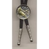 British Virgin Islands 10 Cent �Kingfisher� Two Tone Coin Bolo Tie by J&J Coin Jewelry