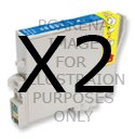 Electronics : PCArena - 2 Cyan Ink Cartridges for Epson Stylus D78 DX4000 DX4050 DX5000 DX5050 DX6000 DX6050 DX7000 Compatibles T712
