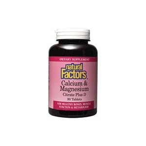 Natural Factors Calcium & Magnesium Citrate Plus D