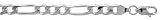 16 Sterling Silver 1/4 ( 6.5 mm ) FIGARO Link Chain