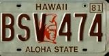 Hawaii King Kamehameha License Plate