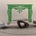 Festive fireplace christmas wall stickers : holiday wall stick ups