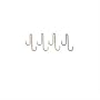 Enclume DLH-HS Double Level Hook, Set of 6, Hammered Steel