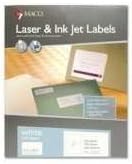 1000 Maco 5.5" x 8.5" Half Sheet Shipping Labels (Self Adhesive White Labels for eBay, PayPal, FedEx, UPS, USPS, Click-N-Ship, Comparable to Avery 5126) [5 Boxes of MACML0200 / ML-0200]