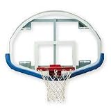 Bison Fan-Shaped Backboard, Glass, Backboards, Basketball