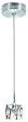 Lite Source LS-14631CLR Ice Cube 1-Lite Pendant Lamp, Metal with Clear Glass Cube Shade
