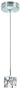 Lite Source LS-14631CLR Ice Cube 1-Lite Pendant Lamp, Metal with Clear Glass Cube Shade