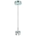 Lite Source LS-14631CLR Ice Cube 1-Lite Pendant Lamp, Metal with Clear Glass Cube Shade