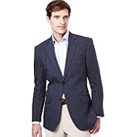 Collezione Pure Linen Slim Bold Striped Jacket