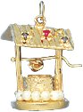 Wishing Well, 14K Gold Charm