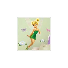 Tinker Bell Disney Fairies Mega Decal Pack - Includes 1 Giant Tinkerbell Wall Decal (10 Pieces) and 30 Wall Decals: Toys &amp; Games