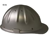 Skull Bucket Aluminum Cap Style Hard Hats with Ratchet Suspension - Silver