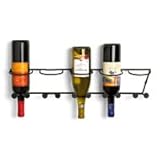 Spectrum 47510 Horizontal Wall Mount Wine Rack, Black