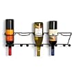 Horizontal Wall Mount Wine Rack 5-bottle- Black Home Kitchen Bar Decor