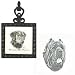 Mastiff Neapolitan Square Trivet, Porcelain by Rosalinde (4.5' x 8')