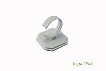 Regal Pak &reg; White Leatherette Watch Display Stand 3 1/4