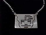 Indian Silver Necklace & Pendant 21A5VJA4GWL. SL160 Indian Silver Necklace & Pendant