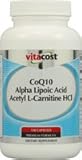 Vitacost CoQ10 + Alpha Lipoic Acid + Acetyl L-Carnitine HCl -- 700 mg - 120 Capsules