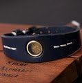 Navy Leather Casual Watch