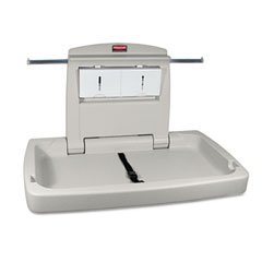 RUBBERMAID Sturdy Station 2 Baby Changing Table, Off-White (Case of 2)