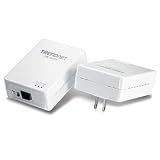 TRENDnet 500 Mbps Powerline AV Ethernet Adapter Kit TPL-401E2K (White)