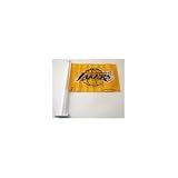 Los Angeles Lakers Yellow Car Flag