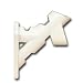 Valley Forge 2 Postion White Powder Coated Aluminum Bracket