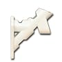 2 Postion White Powder Coated Aluminum Bracket