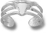 Texas Longhorns Solid Sterling Silver Solid Longhorn Toe Ring