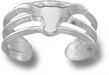 Texas Longhorns Solid Sterling Silver Solid Longhorn Toe Ring