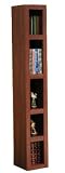 Tower Bookcase with Dark Cherry Finish