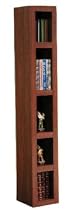 Tower Bookcase with Dark Cherry Finish