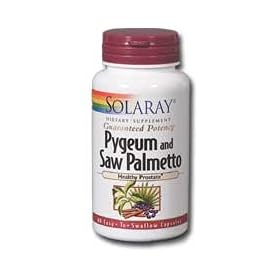 Pygeum and Saw Palmetto By Solaray - 120 Vegetable Caps