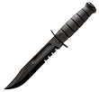 Black Fighting/Utility Knife Fighting Fixed Blade/Serrate Edge