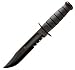 Black Fighting/Utility Knife Fighting Fixed Blade/Serrate Edge