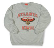 Atlanta Hawks Adult Grey Logo Sweatshirt